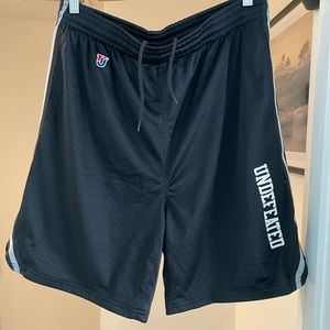 Undefeated Black Mesh Men’s Basketball Shorts